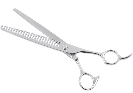 Jargem Grooming Chunkers 7.5" – Single-Sided Thinning Scissors, 24 Teeth, Handy Design