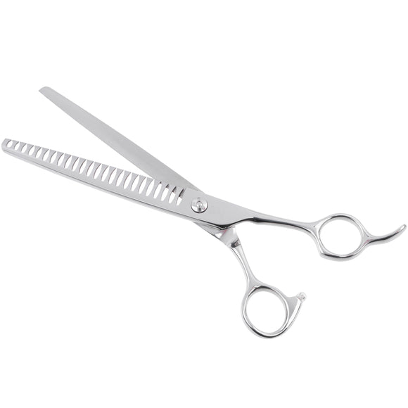 Jargem Grooming Chunkers 7.5" – Single-Sided Thinning Scissors, 24 Teeth, Handy Design