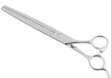 Jargem Grooming Chunkers 7.5" – Single-Sided Thinning Scissors, 24 Teeth, Handy Design