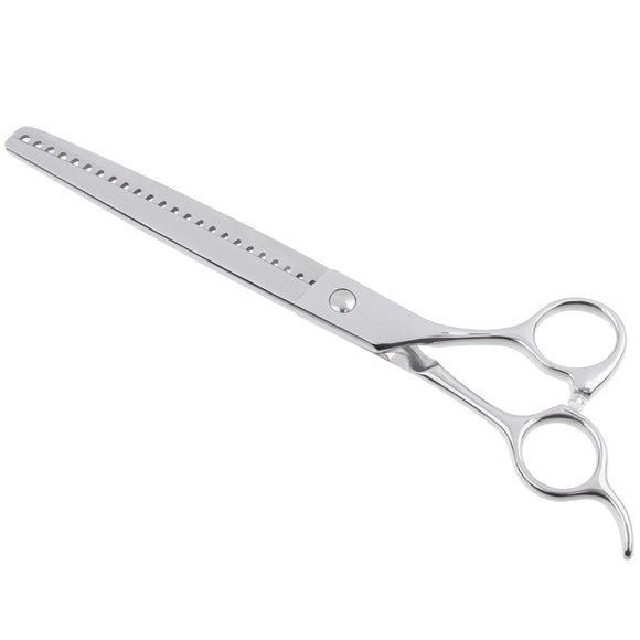 Jargem Grooming Chunkers 7.5" – Single-Sided Thinning Scissors, 24 Teeth, Handy Design