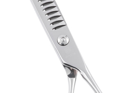 Jargem Grooming Chunkers 7.5" – Single-Sided Thinning Scissors, 24 Teeth, Handy Design