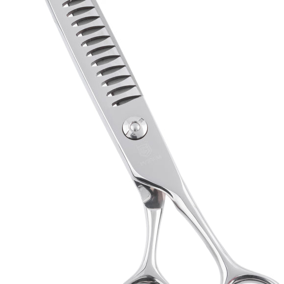Jargem Grooming Chunkers 7.5" – Single-Sided Thinning Scissors, 24 Teeth, Handy Design