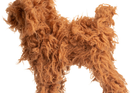 Mr. Jiang Teddy Full Body Replacement Hair – Brown Synthetic Coat, Realistic Texture