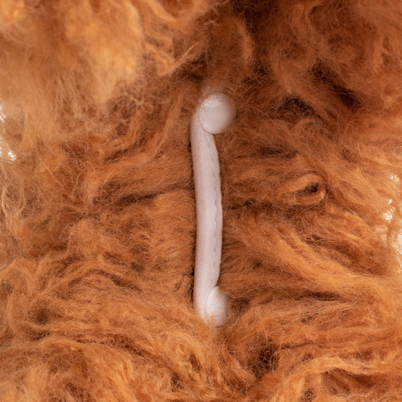 Mr. Jiang Teddy Full Body Replacement Hair – Brown Synthetic Coat, Realistic Texture