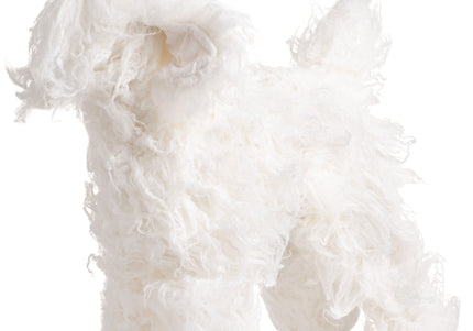 Mr. Jiang Teddy Full Body Replacement Fur – Soft White Synthetic Coat, Realistic Texture