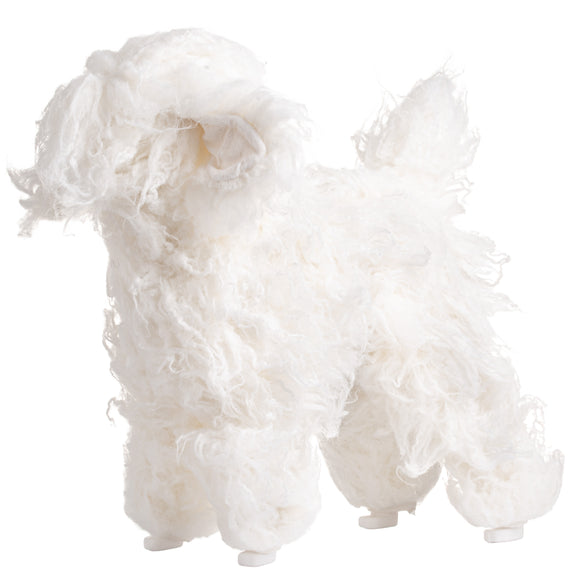 Mr. Jiang Teddy Full Body Replacement Fur – Soft White Synthetic Coat, Realistic Texture