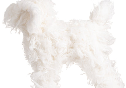 Mr. Jiang Teddy Full Body Replacement Fur – Soft White Synthetic Coat, Realistic Texture