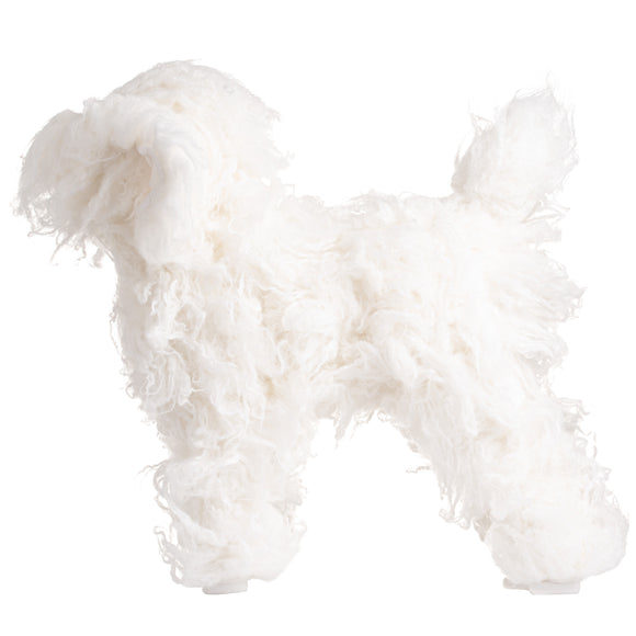 Mr. Jiang Teddy Full Body Replacement Fur – Soft White Synthetic Coat, Realistic Texture