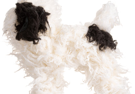 Mr. Jiang Teddy Full Body Replacement Hair – Realistic Black and White Mannequin Coat