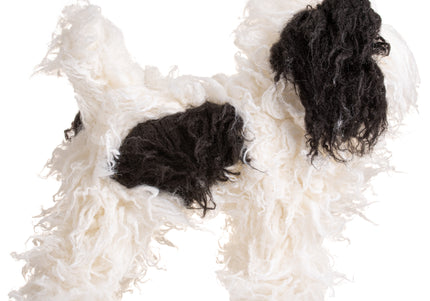 Mr. Jiang Teddy Full Body Replacement Hair – Realistic Black and White Mannequin Coat