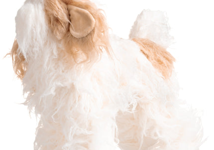 Mr. Jiang Teddy Full Body Replacement Hair – Realistic Beige and White Mannequin Coat