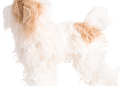 Mr. Jiang Teddy Full Body Replacement Hair – Realistic Beige and White Mannequin Coat