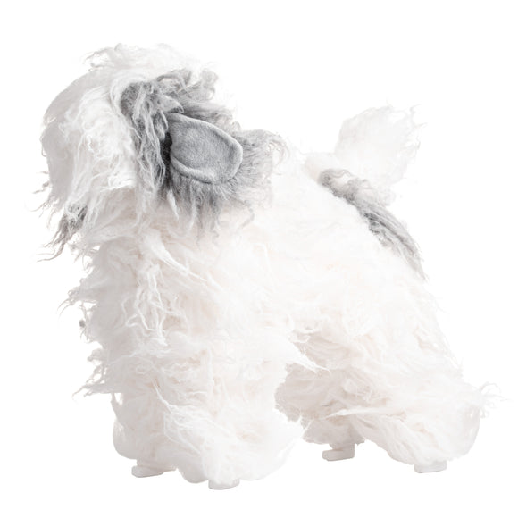 Mr. Jiang Teddy Full Body Replacement Hair – Realistic Gray and White Mannequin Coat