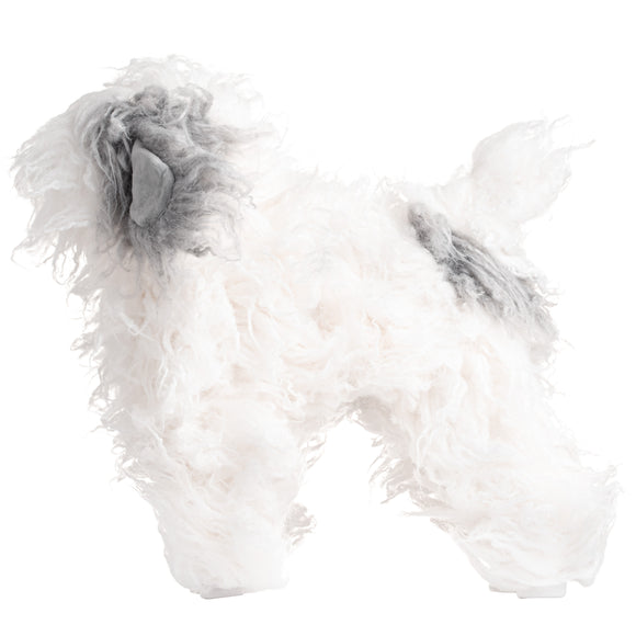 Mr. Jiang Teddy Full Body Replacement Hair – Realistic Gray and White Mannequin Coat