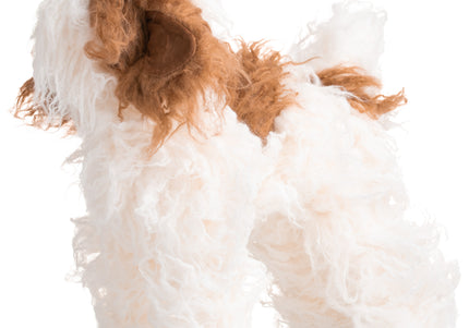 Mr. Jiang Teddy Full Body Replacement Hair – Realistic Brown and White Mannequin Coat