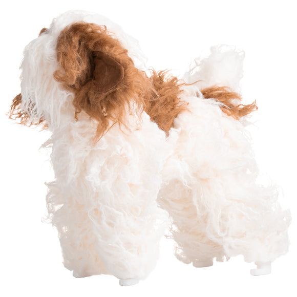 Mr. Jiang Teddy Full Body Replacement Hair – Realistic Brown and White Mannequin Coat