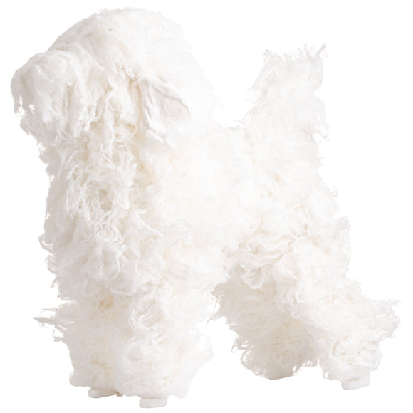 Mr. Jiang Poodle Full Body Hair Lamb – White Replacement Coat, Realistic Texture for Grooming Practice