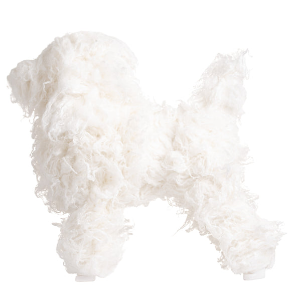 Mr. Jiang Poodle Full Body Hair Lamb – White Replacement Coat, Realistic Texture for Grooming Practice
