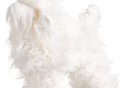 Mr. Jiang Poodle Continental Full Body Replacement Hair – White Long Synthetic Coat