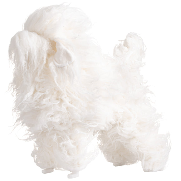 Mr. Jiang Poodle Continental Full Body Replacement Hair – White Long Synthetic Coat