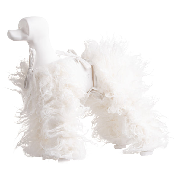 Mr. Jiang Practice Leg Hair Set – White Replacement Hair Pieces, 4 Pack for Mannequin Training