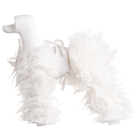 Mr. Jiang Practice Leg Hair Set – White Replacement Hair Pieces, 4 Pack for Mannequin Training