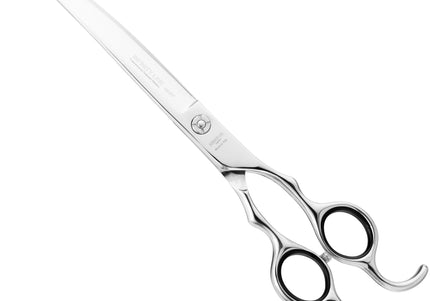 Henbor Infinity Pet Line Curved Scissors – 7.5 Inch Professional Grooming Shears, Ergonomic Design