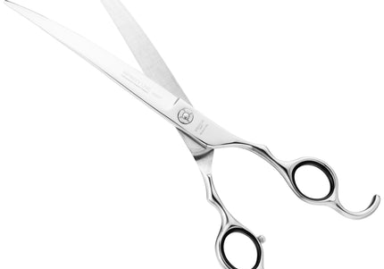 Henbor Infinity Pet Line Curved Scissors – 7.5 Inch Professional Grooming Shears, Ergonomic Design