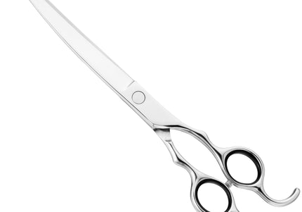 Henbor Infinity Pet Line Curved Scissors – 7.5 Inch Professional Grooming Shears, Ergonomic Design