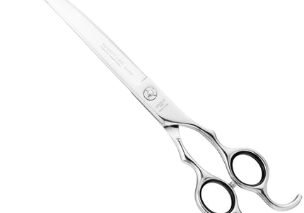 Henbor Infinity Pet Line Curved Scissors – 7.5 Inch Professional Grooming Shears, Ergonomic Design