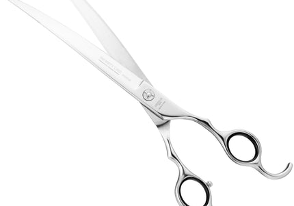 Henbor Infinity Pet Line Curved Scissors – 7.5 Inch Professional Grooming Shears, Ergonomic Design