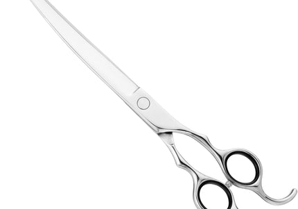 Henbor Infinity Pet Line Curved Scissors – 7.5 Inch Professional Grooming Shears, Ergonomic Design