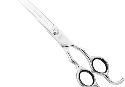 Henbor Infinity Pet Line Curved Scissors – 7.5 Inch Professional Grooming Shears, Ergonomic Design