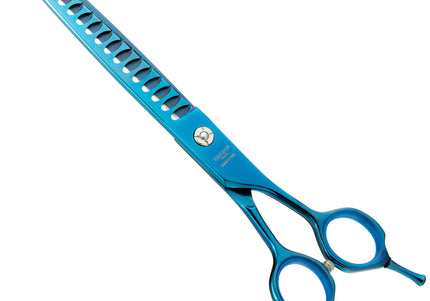 Henbor Selective Line Chunker Scissors 7.5in – Professional Single-Sided Thinning, 18 Teeth
