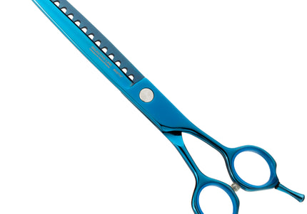 Henbor Selective Line Chunker Scissors 7.5in – Professional Single-Sided Thinning, 18 Teeth