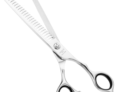 Henbor Infinity Pets Line Chunker Scissors 7" – Professional Single-Sided Thinning, 25 Teeth
