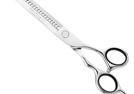 Henbor Infinity Pets Line Chunker Scissors 7" – Professional Single-Sided Thinning, 25 Teeth