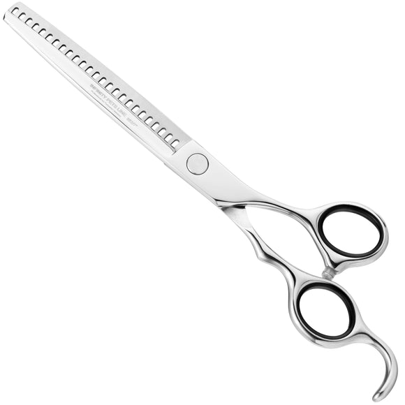 Henbor Infinity Pets Line Chunker Scissors 7" – Professional Single-Sided Thinning, 25 Teeth