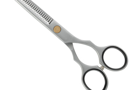 Henbor Superior Golden Line Thinner 5.5" – Single-Sided Thinning Shears, Matte Finish, 30 Teeth