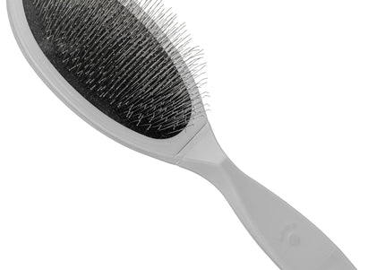 Artero Soft Slicker Brush Left – Oval Poodle Brush with Long Soft Pins, Ergonomic Left-Handed Design