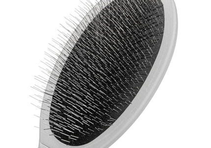 Artero Soft Slicker Brush Left – Oval Poodle Brush with Long Soft Pins, Ergonomic Left-Handed Design