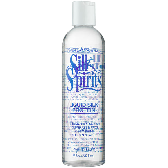 Chris Christensen Silk Spirit Liquid Silk – Moisturizing, Smoothing, Shine-Enhancing Coat Formula, 236ml