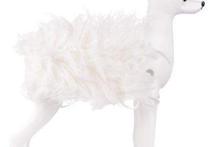Mr. Jiang Square Practice Hair – Replacement White Hairpiece for Grooming Mannequin, Durable Design