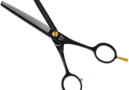 Geib Gator 008 Thinning Shears 6.5" – Japanese Stainless Steel, 40 Teeth, Black Finish
