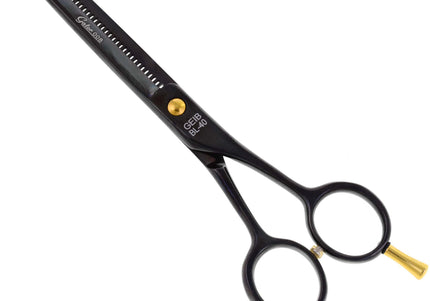 Geib Gator 008 Thinning Shears 6.5" – Japanese Stainless Steel, 40 Teeth, Black Finish