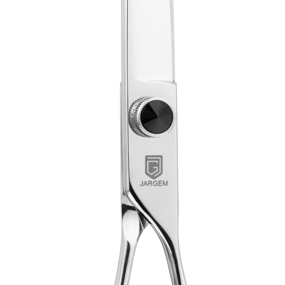 Jargem Curved Black Diamond Grooming Scissors – 7 Inch, Polished Precision Tool