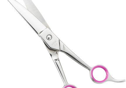 Geib Gator Curved Grooming Scissors – 7.5" Japanese Stainless Steel, Micro-Grind Edge