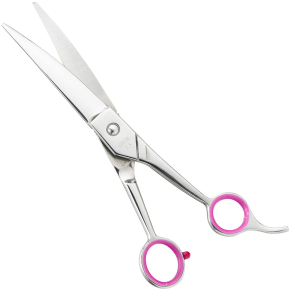 Geib Gator Curved Grooming Scissors – 7.5" Japanese Stainless Steel, Micro-Grind Edge