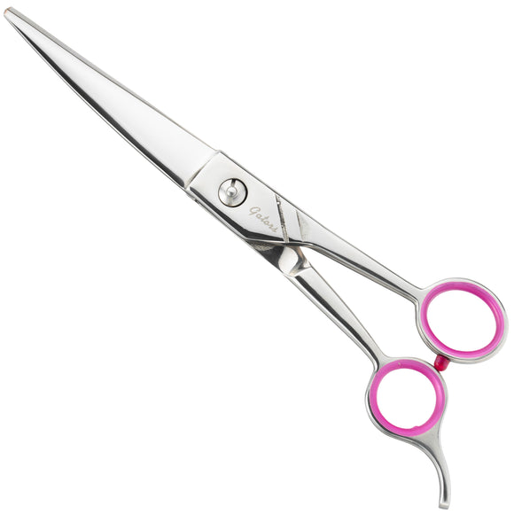 Geib Gator Curved Grooming Scissors – 7.5" Japanese Stainless Steel, Micro-Grind Edge