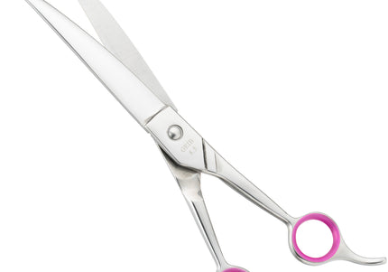 Geib Gator Curved Grooming Scissors – 7.5" Japanese Stainless Steel, Micro-Grind Edge